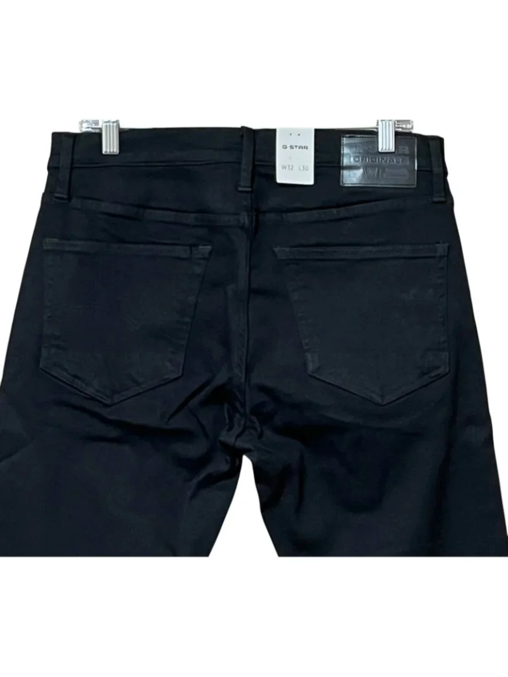 G-Star RAW 3301 Slim Jeans 32x30 NWT Black Stretch Denim Button Fly Streetwear